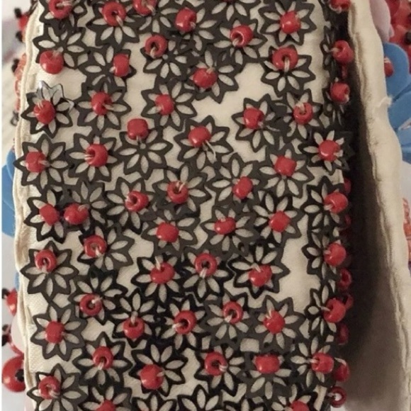 Made In India Handcrafted Multicolor Sequins & Beaded Shoulder Clutch Bag NWT - Picture 7 of 12